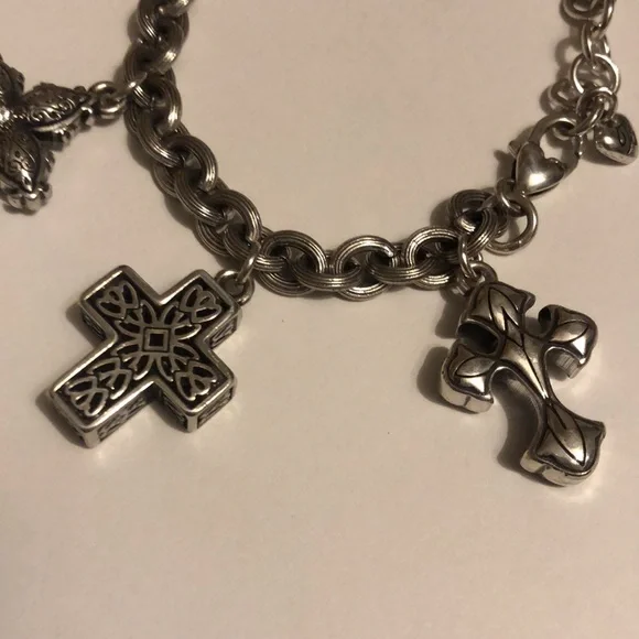 Vintage Brighton Cross charm Bracelet-retired - Picture 3 of 6